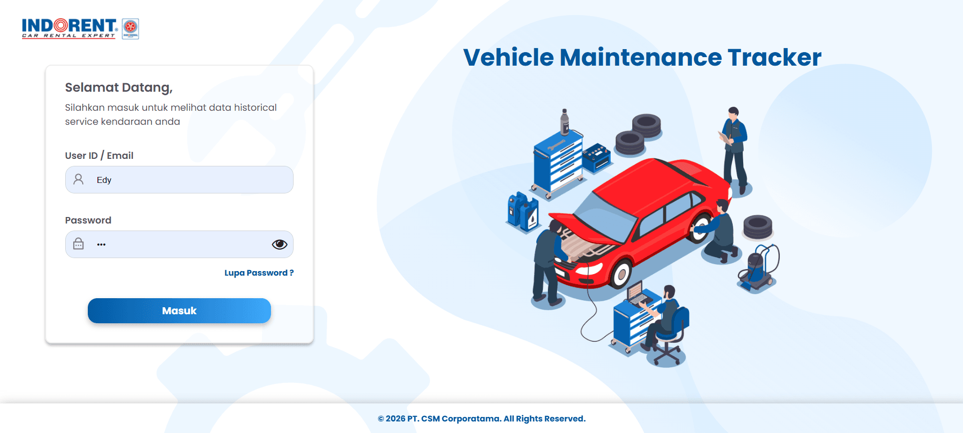 VEHICLE MAINTENANCE TRACKER
